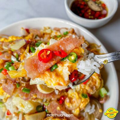 ข้าวไข่คั่วแหนม สูตรเด็กหอ เมนูง่ายๆที่เด็กหอชอบ
