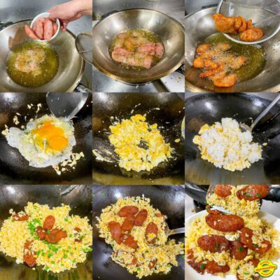 ข้าวผัดกุนเชียง แจกสูตร ป้อนข้าวลูก